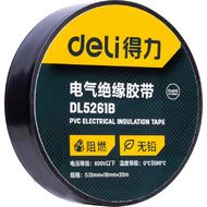 Изолента ПВХ Deli YS DL5261B черная, 18 мм*20 м, 130 мкм