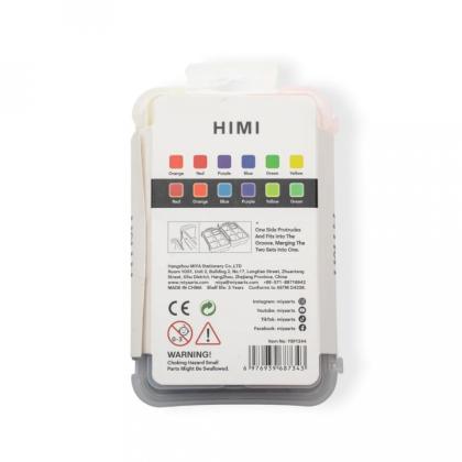 Краски гуашевые "Himi Jelly Cup.Glow in the dark. Bright color" набор 6 цв., 23 мл., кювета, пластиковый футляр