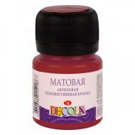 Краска акриловая матовая "Декола" 325 бордовая, 20 мл., банка