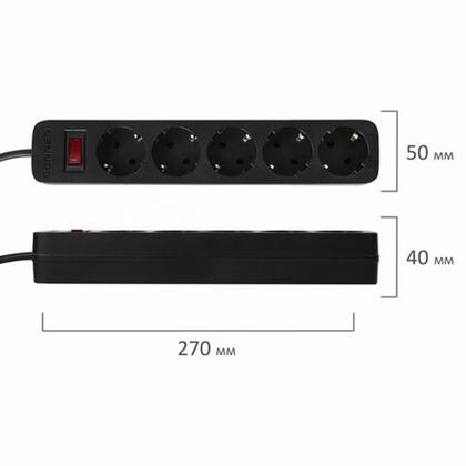 Сетевой фильтр 3м Sonnen SPW-305, 5 розеток, белый