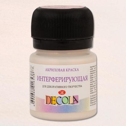 Краска акриловая интерферирующая "Декола" 965 золотая, 20 мл., банка