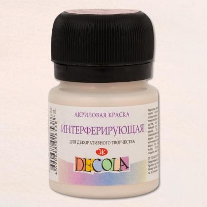 Краска акриловая интерферирующая "Декола" 965 золотая, 20 мл., банка