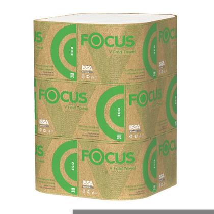 Полотенца бумажные  Focus Eco V - сложение 250 листов, 1 слой, 100% целлюлоза