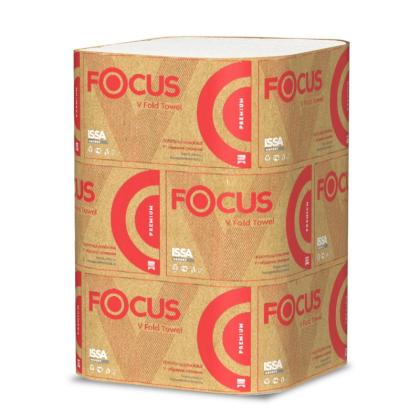 Полотенца бумажные  Focus Premium V - сложение 200 листов, 2 слоя, 100% целлюлоза