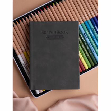 Скетчбук для графики "GrafArt white" А6, 160 г/м2, 40 л., серый