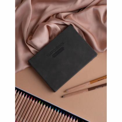 Скетчбук для графики "GrafArt white" А6, 160 г/м2, 40 л., серый
