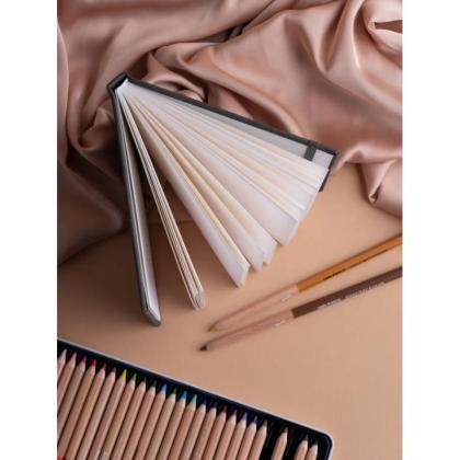 Скетчбук для графики "GrafArt white" А6, 160 г/м2, 40 л., серый, горизонтальный