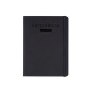 Скетчбук для графики "GrafArt white" 15*20 см, 160 г/м2, 20 л., черный