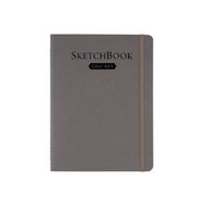 Скетчбук для графики "GrafArt white" 15*20 см, 160 г/м2, 20 л., серый