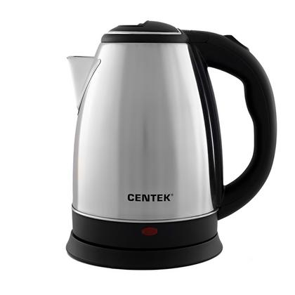 Электрочайник Centek CT-1068 (черный) нержавеющая сталь