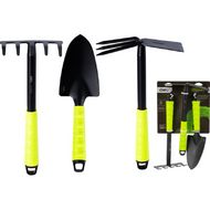 Набор садовых инструментов "Deli" 310 мм, зеленый/черный, 3 шт.