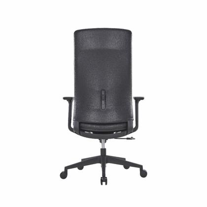 Кресло д/руководителя SitZone CH-366A нат. кожа, коричневый, крестов. пластик, регулир. подголов., регулир. подлокотн.