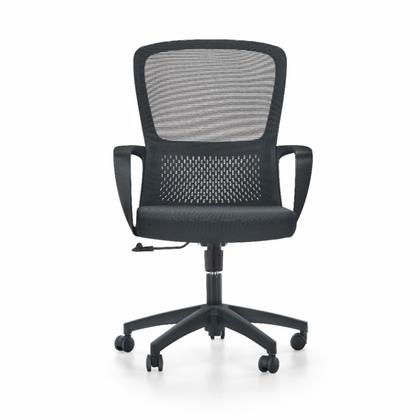 Кресло д/персонала SitZone U-069B сетка/ткань, черный, крестов. хром, 2 шт/упак