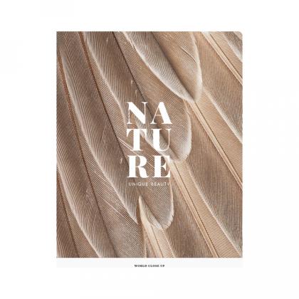 Тетрадь А4 48 л., клет. "Nature" скоба сбоку, обл. карт., ассорти
