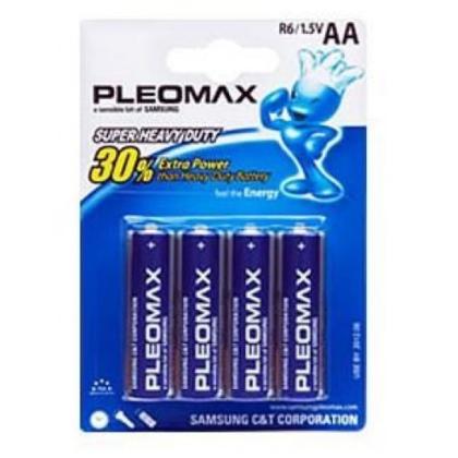 бат_гальв. эл-т солевой 1,5 V R6  4 шт. Pleomax Samsung