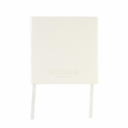Скетчбук "Sketchmarker Vellum & White" 12*12 см, 180г/м2 / 140г/м2, 120 л., бумага молочная/белая