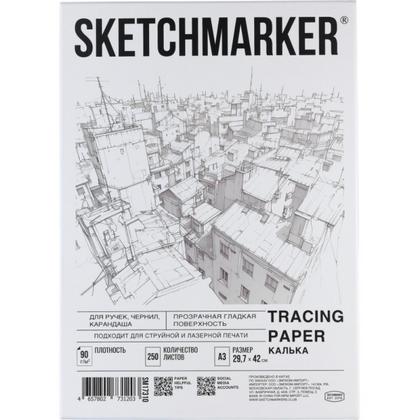 Калька "Sketchmarker" в папке, А3, 90 г/м, 250 л.