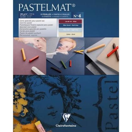 Блок бумаги для пастели "Pastelmat" 4 оттенка, 24x30см, 360 г, 12л., №4