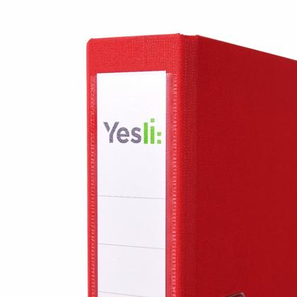 Папка регистратор А4, ПВХ, 50 мм. "Yesli:" красный