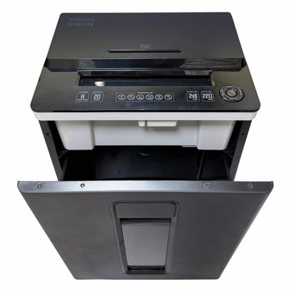 Уничтожитель Office Kit S160N 2x8 (P-5, 2х8 мм, до 9 лист., диски, карты, скобы, скрепки, 22 литра)