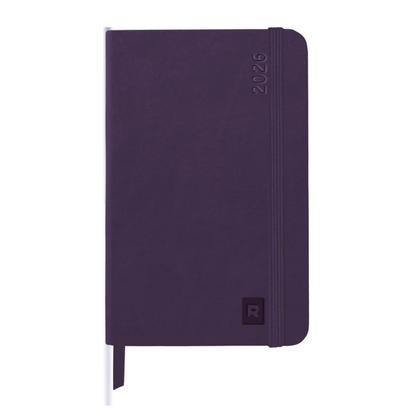 Еженедельник датир. А5 148*210 мм 80 л., клетка "Rhodia" тверд. переплет, кожзам., фиолетовый 2026
