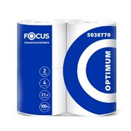 Бумага туалетная  Focus Optimum 21,6м, 2 слоя, 4 рул, 100% целлюлоза