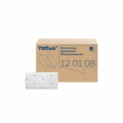 Полотенца бумажные  Tellus Синглфолд Стандарт листовые, 1-сл., 250 листов, H3