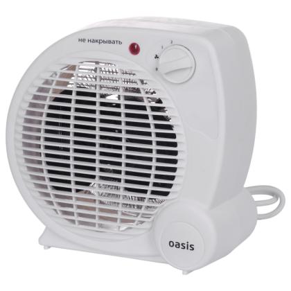 Тепловентилятор спиральный Оазис SG-20R 2000W белый