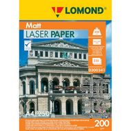 Фотобумага А4, 200 г/м, 250 л., матов., для лазер. печ., двустор. "Lomond"