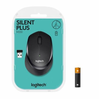комп. мышь M330 Silent Plus (беспровод.оптич., USB), черный Logitech