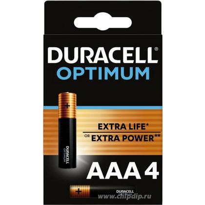 бат_гальв. эл-т щел. (алкал.) 1,5 V LR03/MX2400 (AAA) DURACELL Optimum 4шт