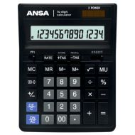 Кальк. наст. 14р. AN554S Ansa черный 206*157*32 мм