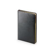 Ежедневник недатир. А4 215*303 мм, 272 стр., лин. "Sidney Nebraska" тверд. обл. кожзам., черный, срез золотистый