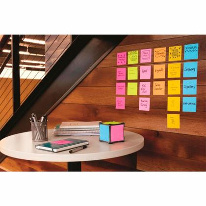 Бумага д/з на кл. осн. 76*76 мм "Post-it Notes" 100 л., желтый неон