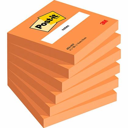 Бумага д/з на кл. осн. 76*76 мм "Post-it Notes" 100 л., желтый неон