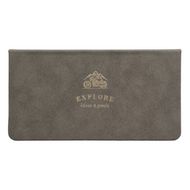 Еженедельник датир. А6 160*90 мм, 128 стр., тонир. "Explore" тверд. обл. искусств. замша., серый 2026