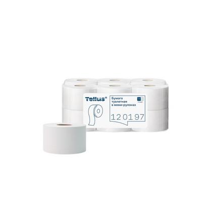 Бумага туалетная  Tellus Стандарт ТP2 в мини рулоне 200 м, 1-сл.