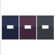 Тетрадь А4 80 л., клет. "Minimal" спираль сбоку, обл. карт., ассорти