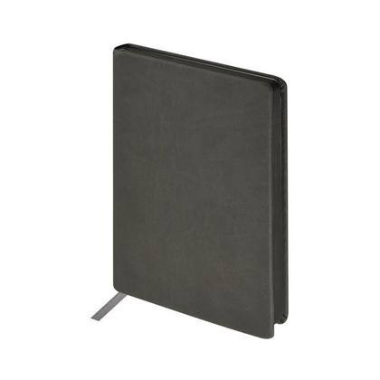 Ежедневник датир. A5 145*215 мм, 336 стр., лин. "Megapolis Color" тверд. обл. кожзам., серый, срез серый 2026