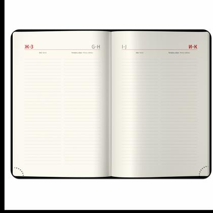 Ежедневник датир. А5 150*215 мм, 368 стр., тонир., лин. "xGold" тверд. обл. кожзам., коричневый, срез золотистый 2026