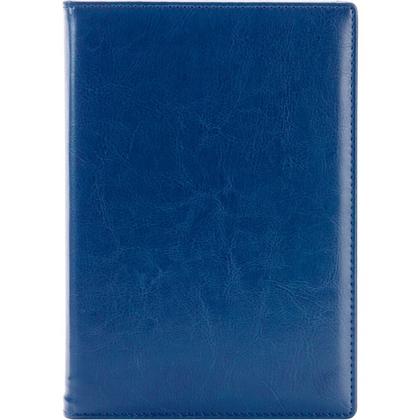 Ежедневник датир. А5 140*200 мм, 352 стр., лин. "Berlin" тверд. обл. кожзам., синий 2026