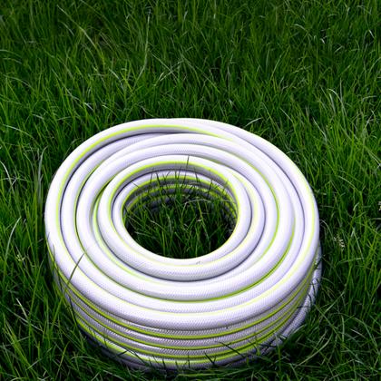 Шланг поливочный армированный четырёхслойный Deli GS EDL8072B-20 3/4" ПВХ, 20 м, зеленый