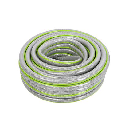 Шланг поливочный армированный четырёхслойный Deli GS EDL8072B-20 3/4" ПВХ, 20 м, зеленый