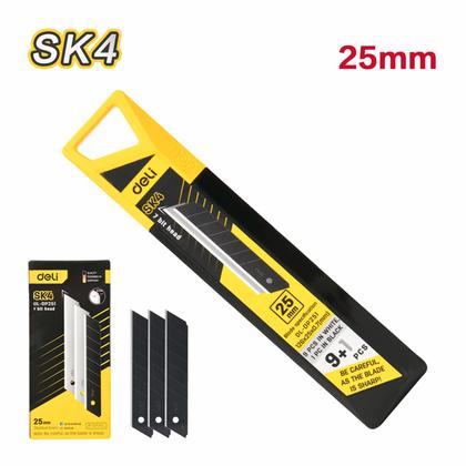 Лезвие для стр. ножа "Deli" 25 мм, 10 шт.