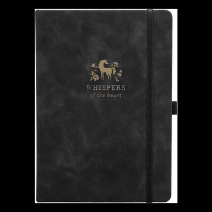 Ежедневник датир. А5 140*200 мм, 352 стр., тонир. "Grace" тверд. обл. кожзам., на резинке, черный 2026