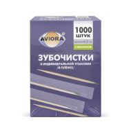 Зубочистки в индивидуальной PP упаковке (прозр) с ментолом, 1000 шт/упак