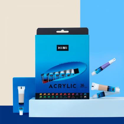 Краски акриловые "Himi", набор 36 цв., 12 мл, тубы