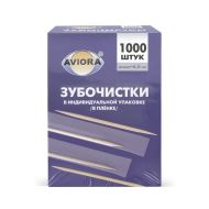 Зубочистки в индивидуальной PP упаковке (прозр), 1000 шт/упак