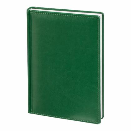 Ежедневник датир. А5 148*218 мм, 352 стр., лин. "Agenda" тверд. обл. кожзам, зеленый 2026