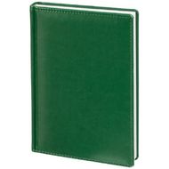 Ежедневник датир. А5 148*218 мм, 352 стр., лин. "Agenda" тверд. обл. кожзам, зеленый 2026